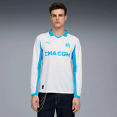 Camisa Olympique de Marseille I 2025/26 Manga Longa