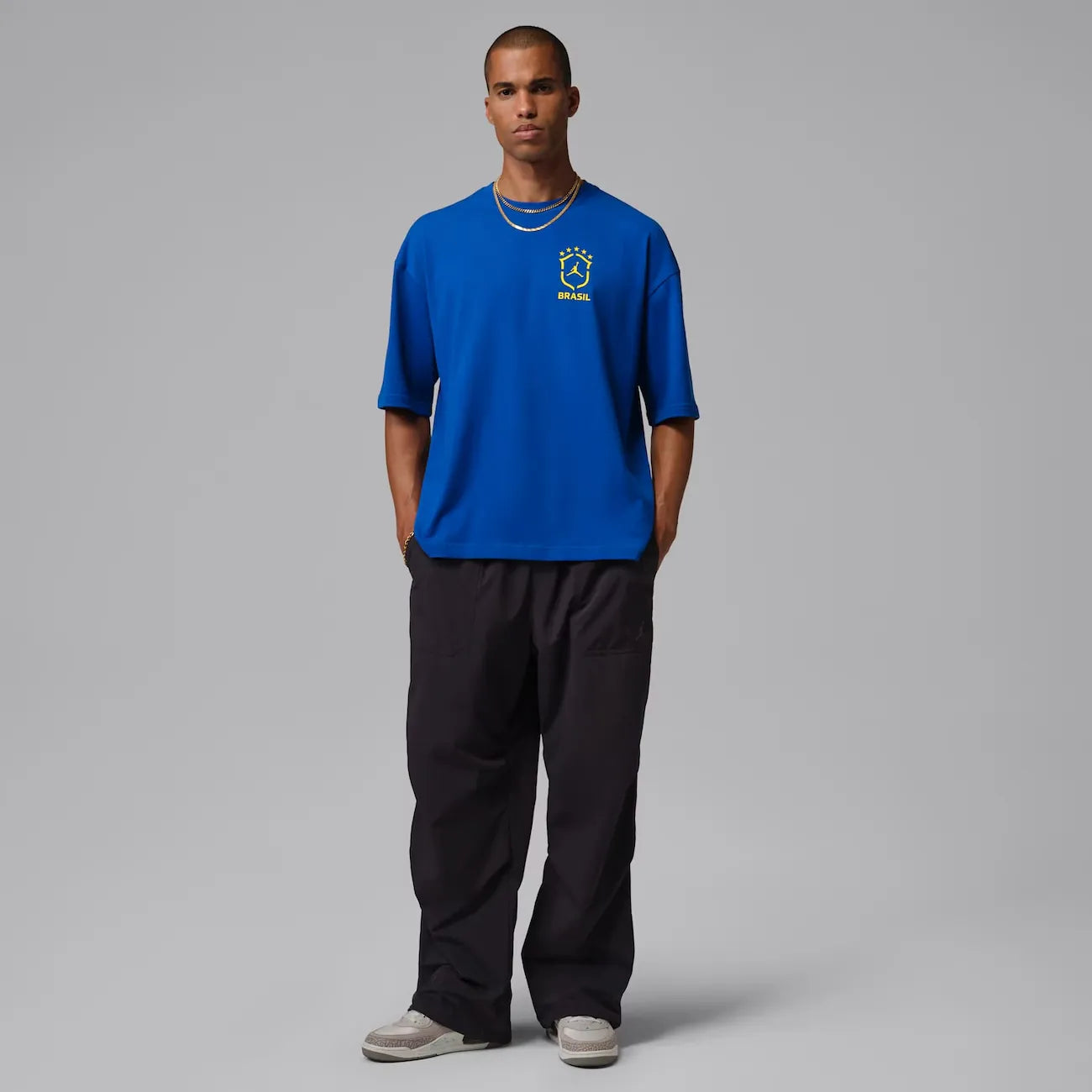 Camiseta Brasil Air Jordan 85 Oversized Masculina