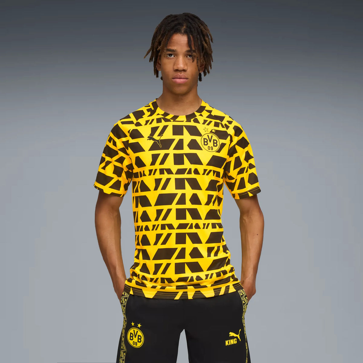 Camisa Borussia Dortmund Pré Jogo 2025/26 Amarela