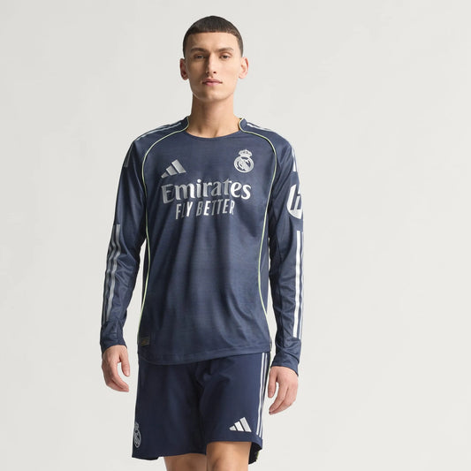 Camisa Real Madrid II 2025/26 Jogador Manga Longa