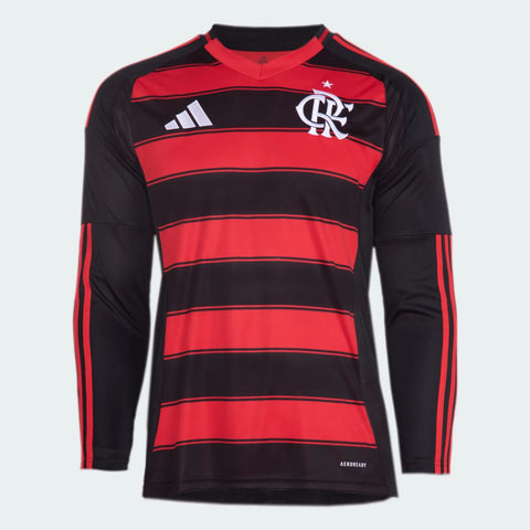 Camisa Flamengo I 2025/26 Manga Longa