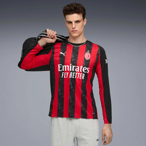 Camisa Milan I 2025/26 Manga Longa