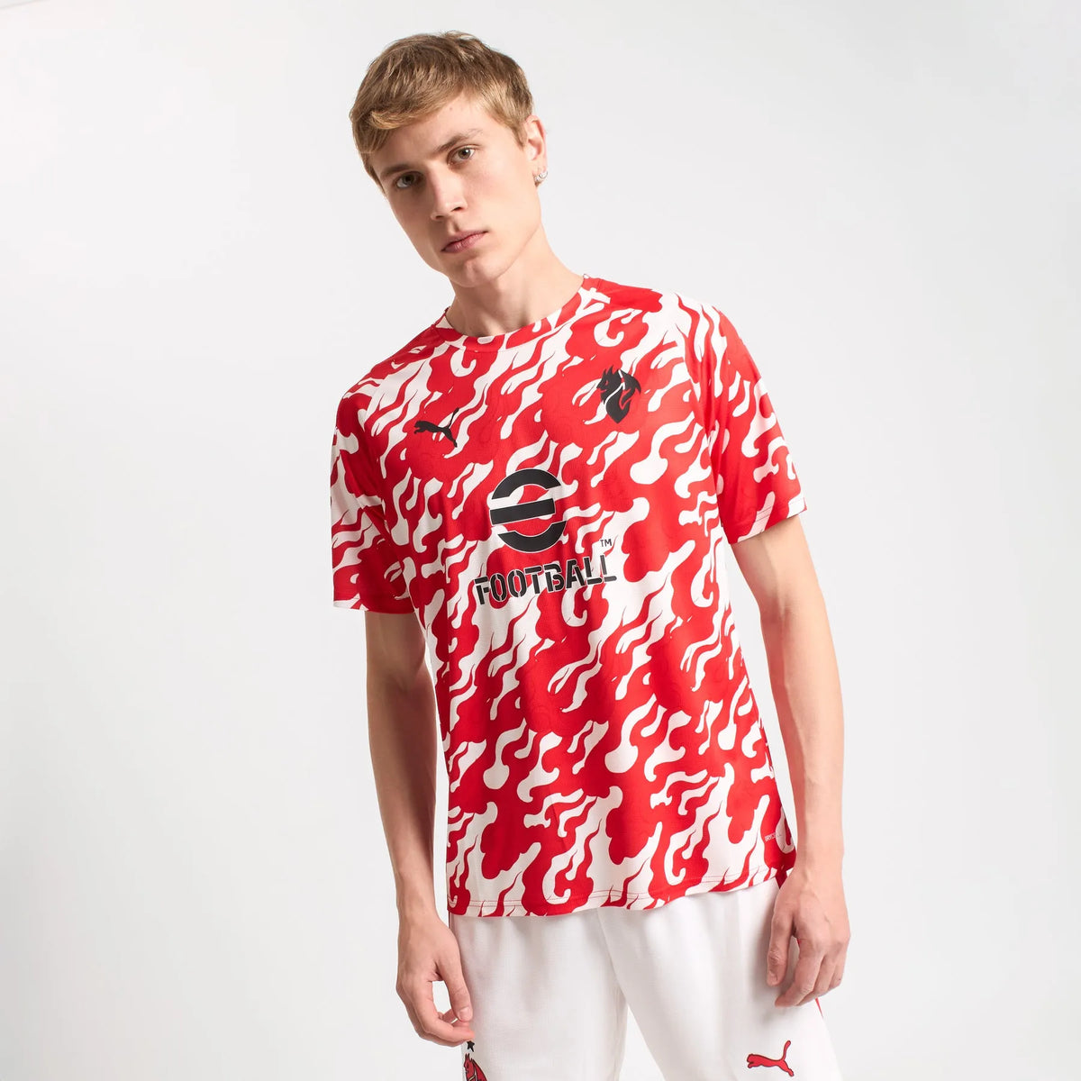 Camisa Milan Pré Jogo 2025/26 Vermelha