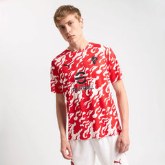 Camisa Milan Pré Jogo 2025/26 Vermelha