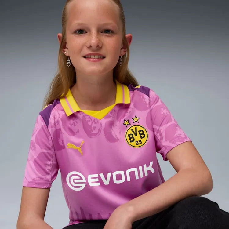Conjunto Infantil Borussia Dortmund Kidsuper Goleiro 2025
