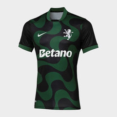 Camisa Sporting Alternativa 2025/26 Preta