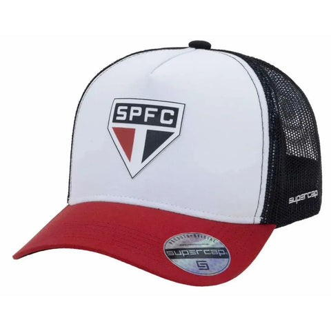 Boné São Paulo Trucker Branco