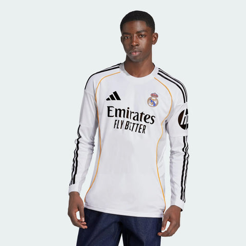 Camisa Real Madrid I 2025/26 Manga Longa