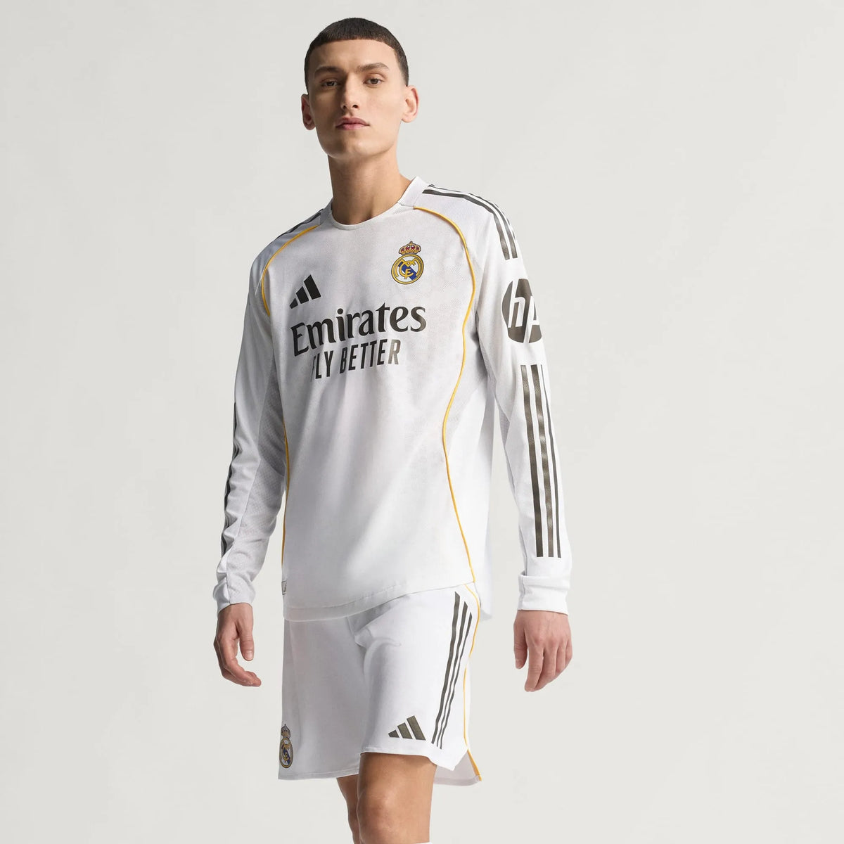 Camisa Real Madrid I 2025/26 Jogador Manga Longa