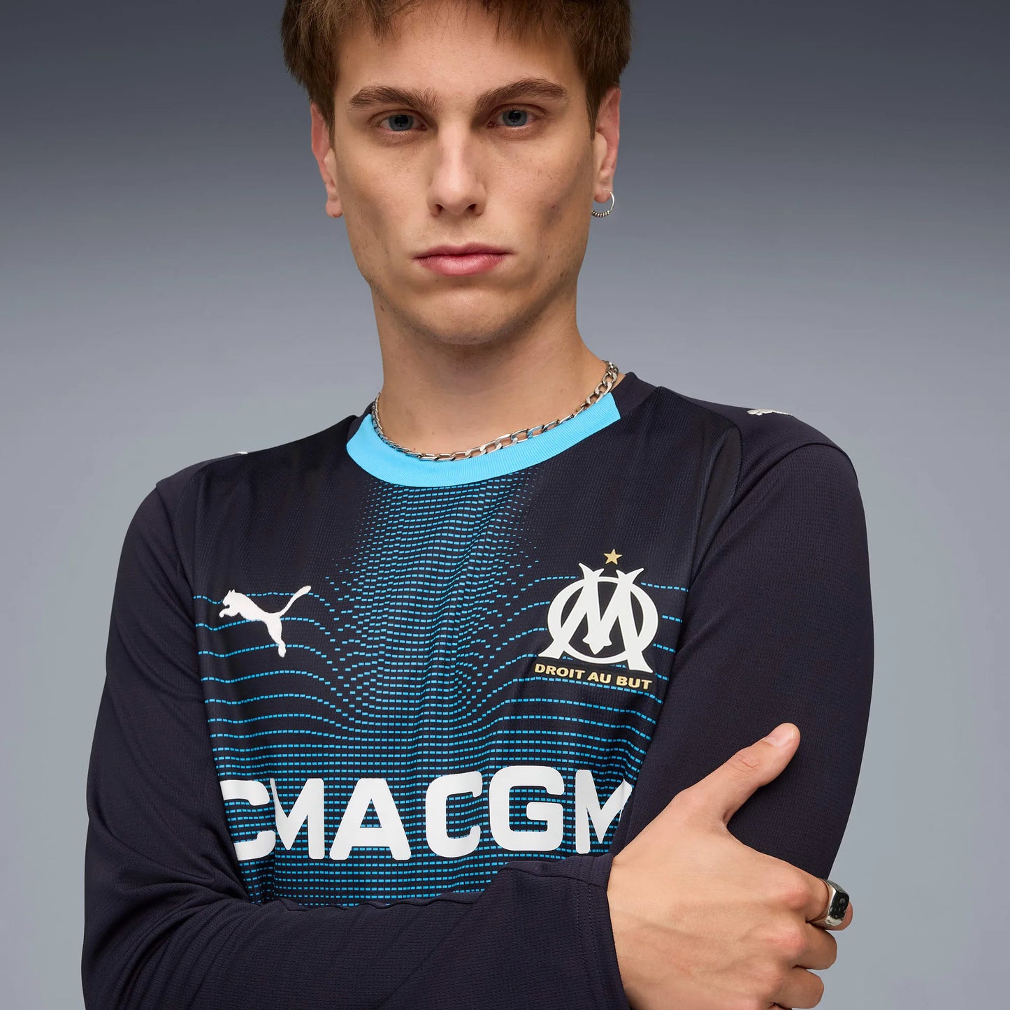 Camisa Olympique de Marseille II 2025/26 Manga Longa