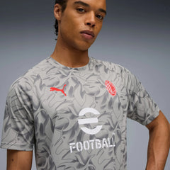 Camisa Milan Pré Jogo 2025/26 Cinza