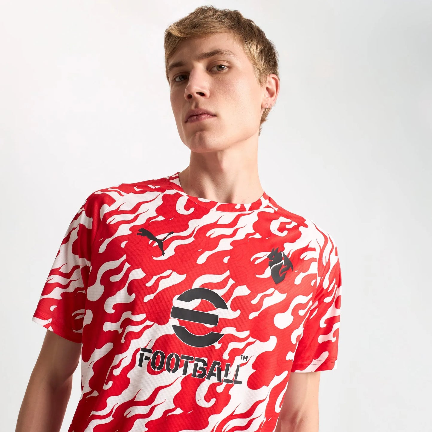 Camisa Milan Pré Jogo 2025/26 Vermelha