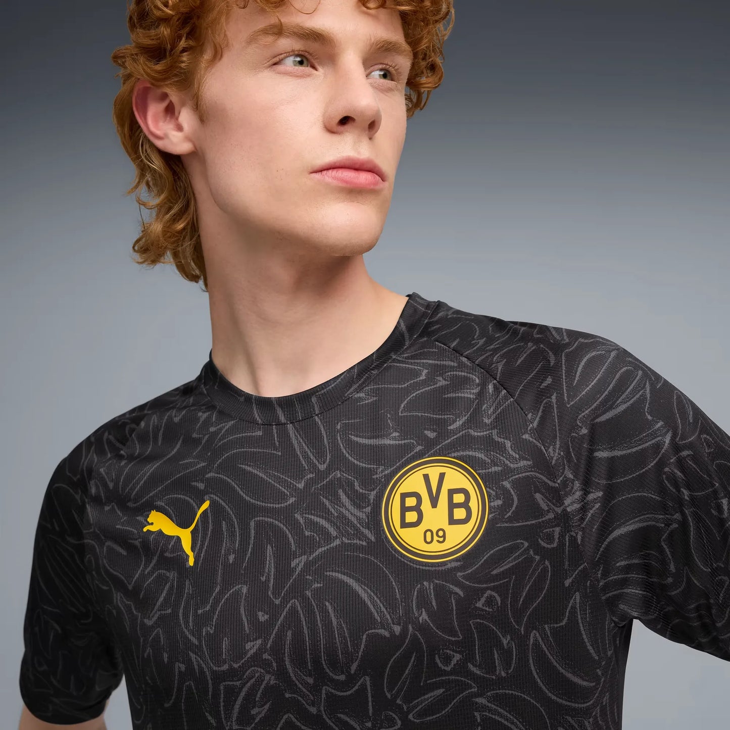 Camisa Borussia Dortmund Pré Jogo 2025/26 Preta