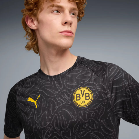 Camisa Borussia Dortmund Pré Jogo 2025/26 Preta