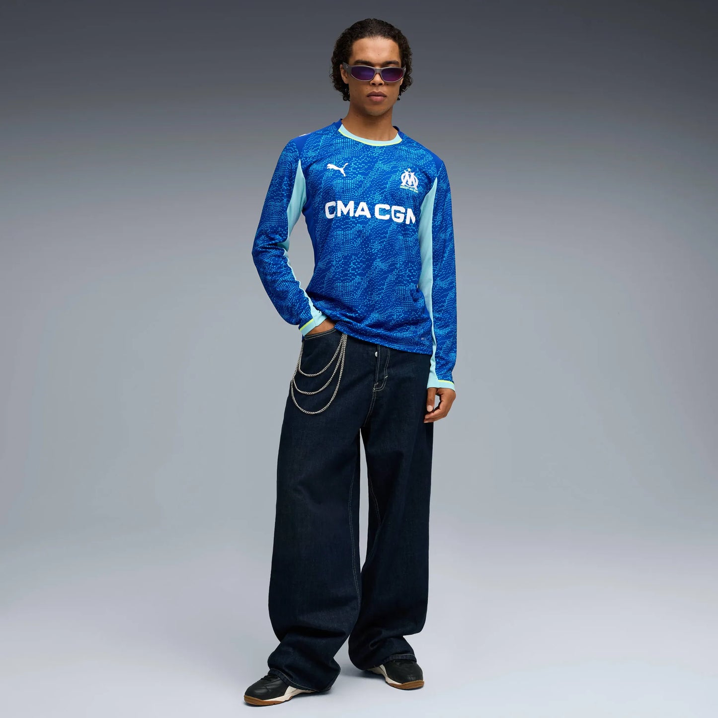 Camisa Olympique de Marseille III 2025/26 Manga Longa