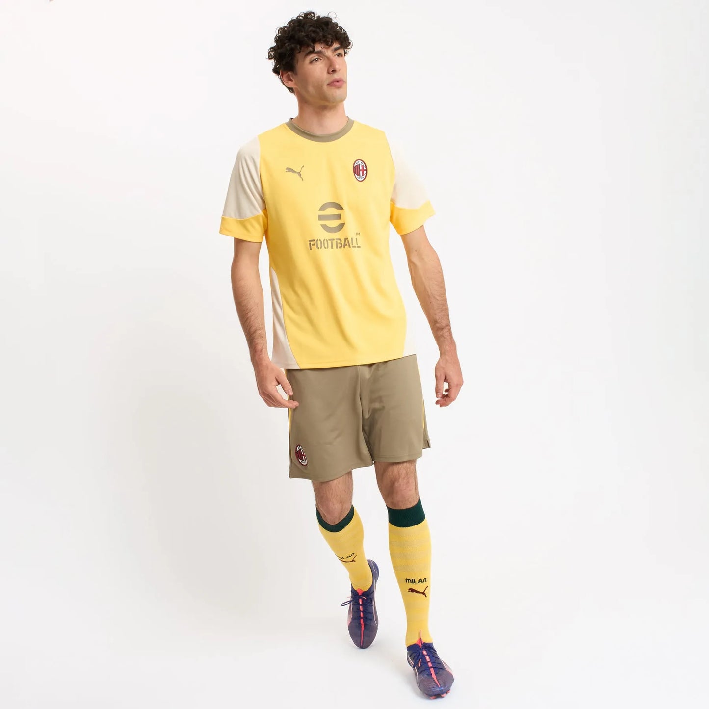 Camisa Milan Treino 2025/26 Amarela