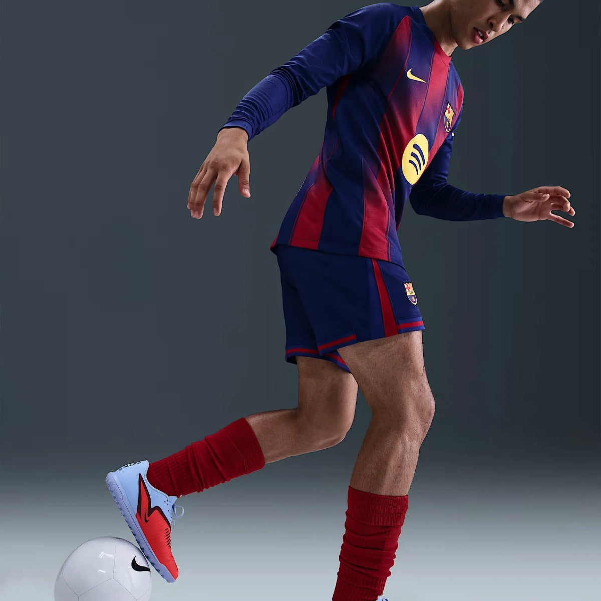 Camisa Barcelona I 2025/26 Manga Longa