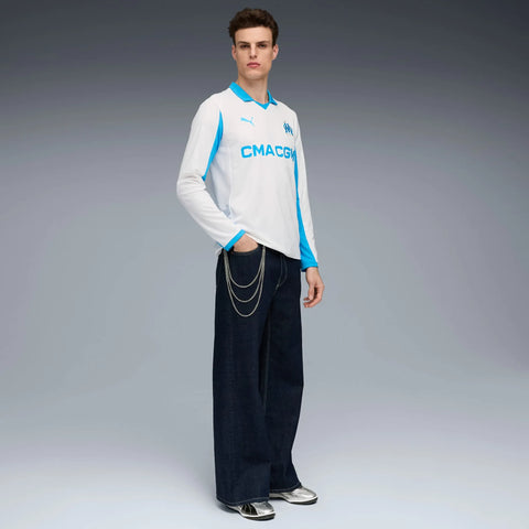 Camisa Olympique de Marseille I 2025/26 Manga Longa
