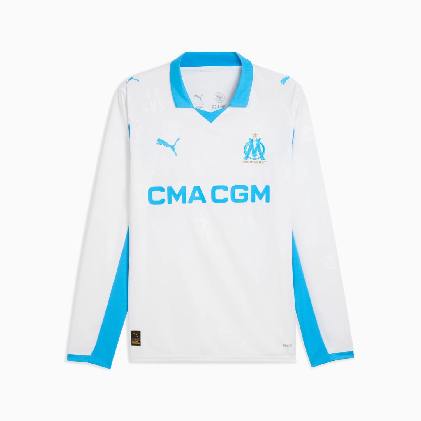 Camisa Olympique de Marseille I 2025/26 Manga Longa