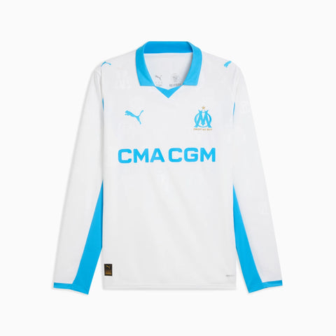 Camisa Olympique de Marseille I 2025/26 Manga Longa