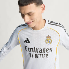 Camisa Real Madrid I 2025/26 Jogador Manga Longa