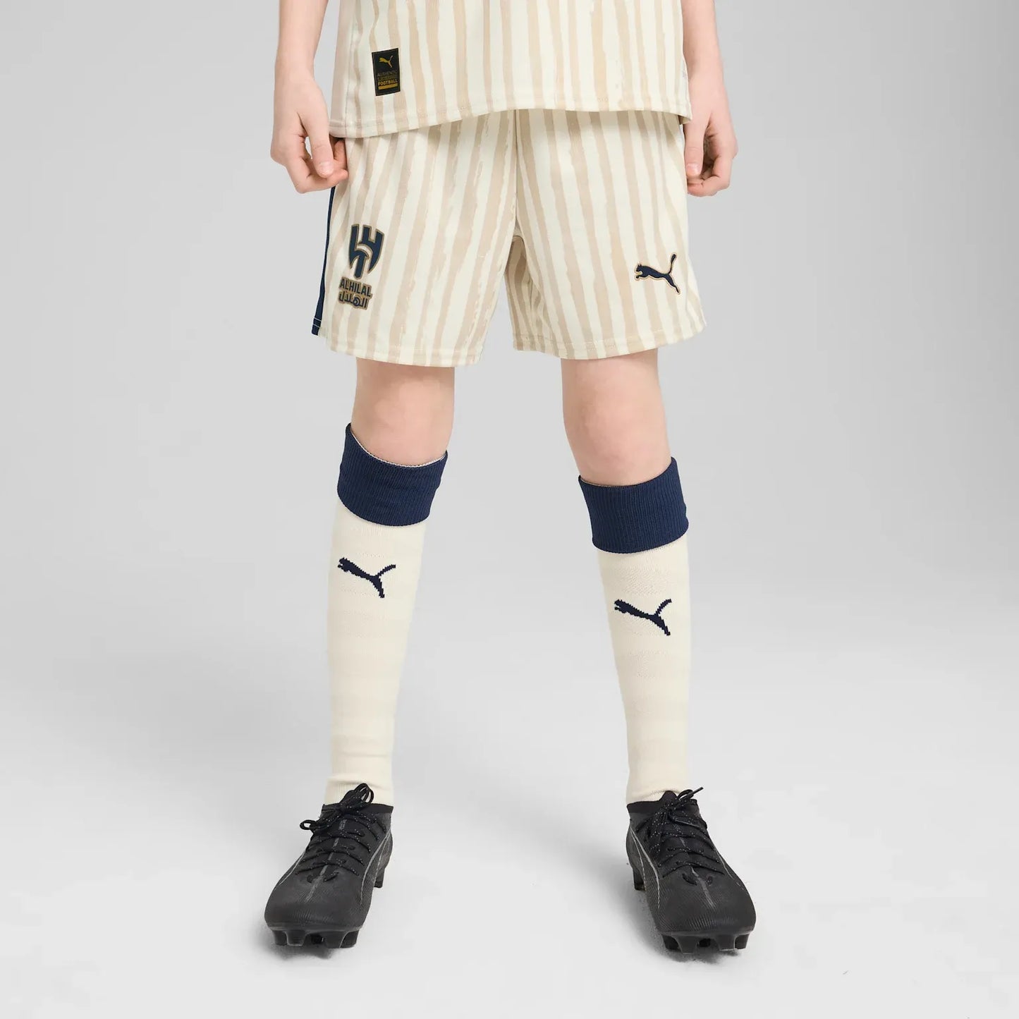Conjunto Infantil Al Hilal Kidsuper Mundial 2025 Off White