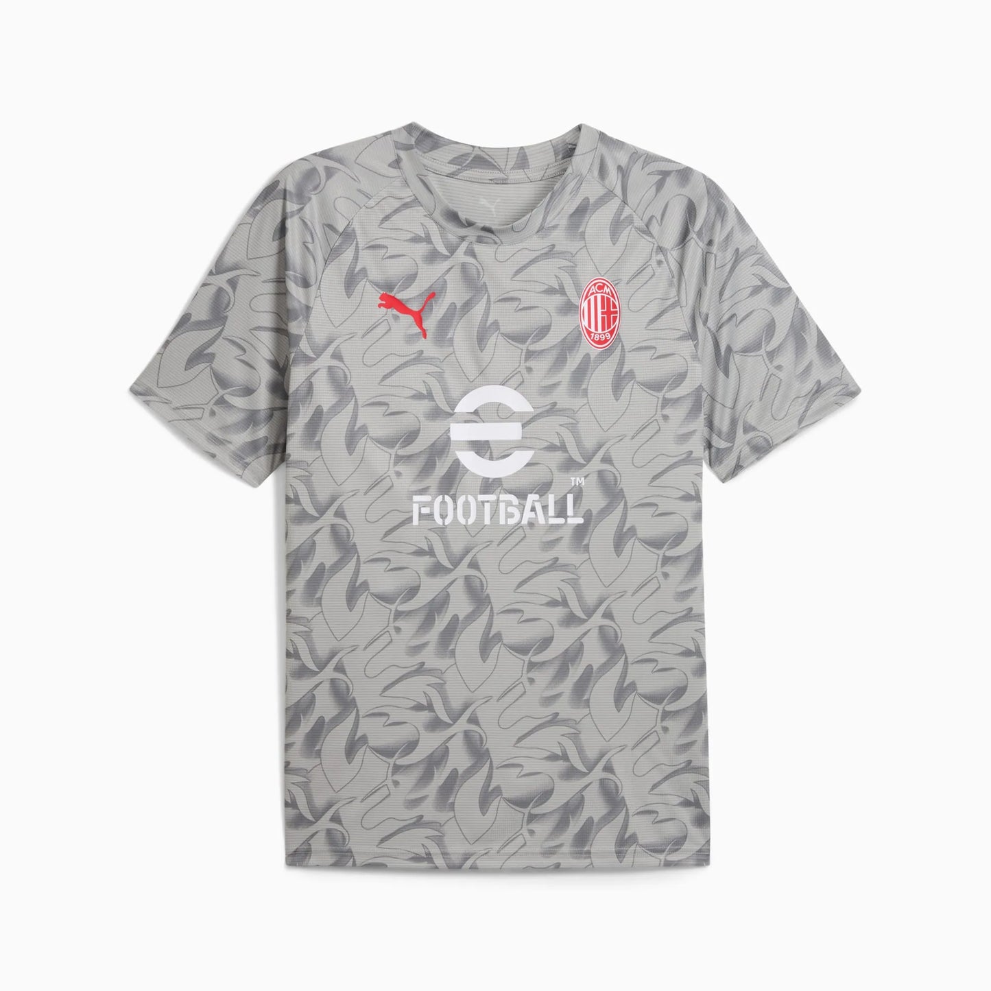 Camisa Milan Pré Jogo 2025/26 Cinza