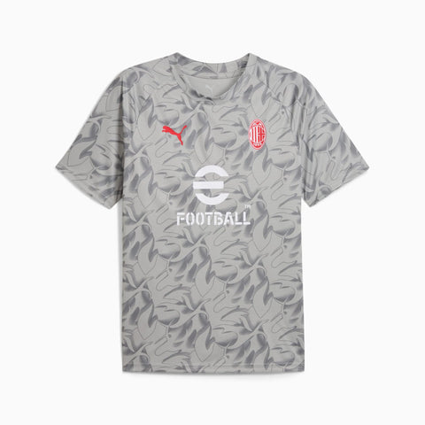 Camisa Milan Pré Jogo 2025/26 Cinza