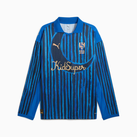 Camisa Al Hilal Kidsuper Mundial 2025 Manga Longa - Azul