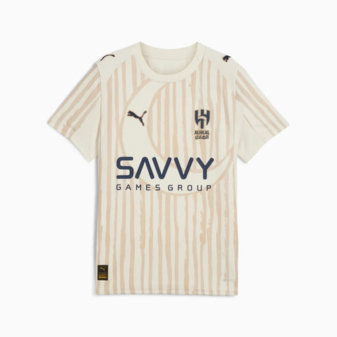 Conjunto Infantil Al Hilal Kidsuper Mundial 2025 Off White