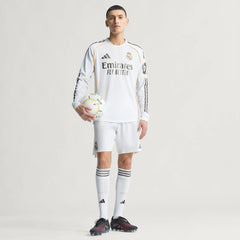 Camisa Real Madrid I 2025/26 Jogador Manga Longa