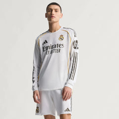 Camisa Real Madrid I 2025/26 Jogador Manga Longa
