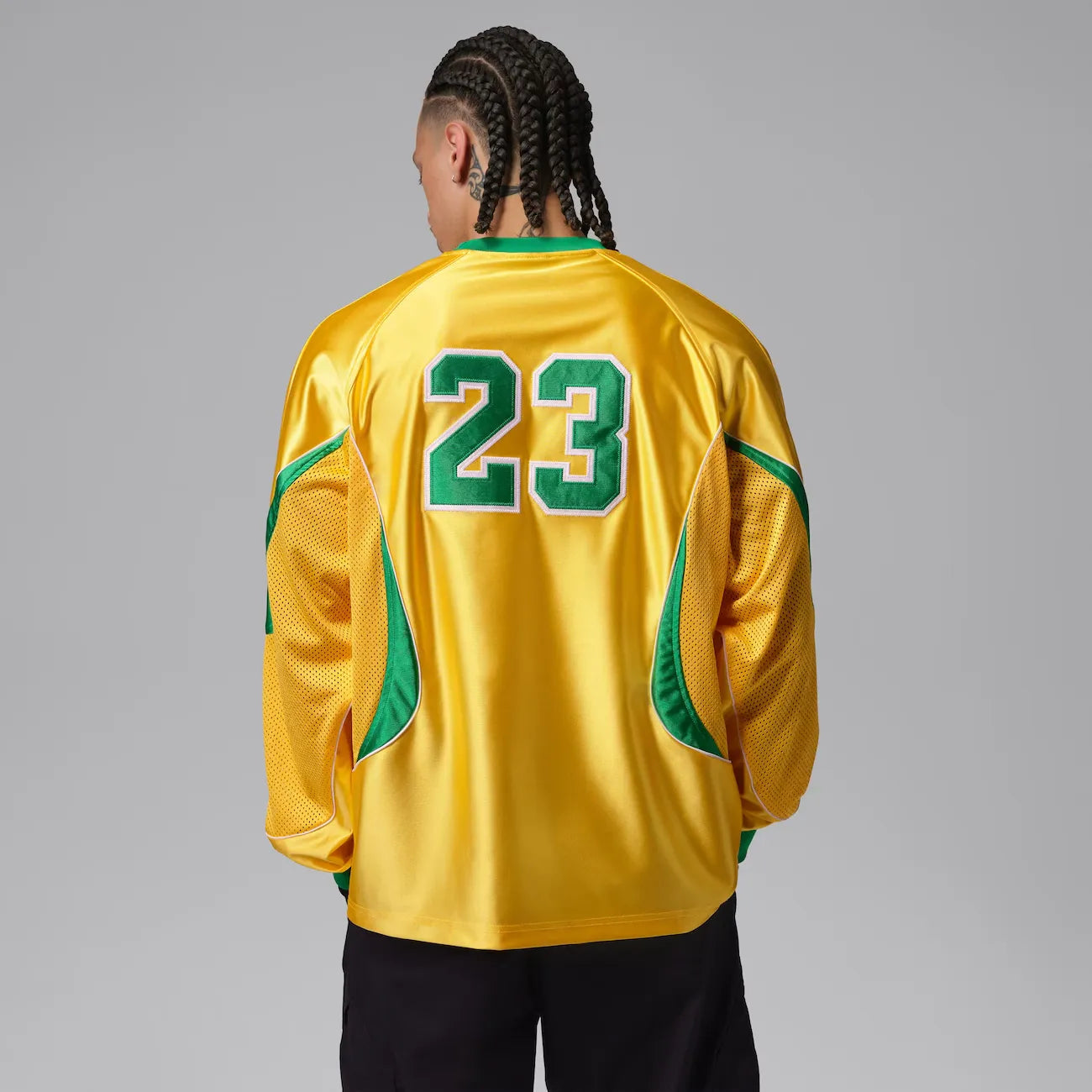 Camiseta Brasil Jordan Goalie Manga Longa Amarela