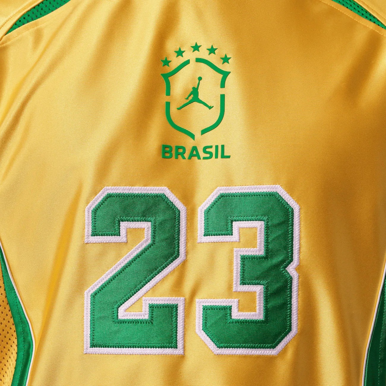 Camiseta Brasil Jordan Goalie Manga Longa Amarela