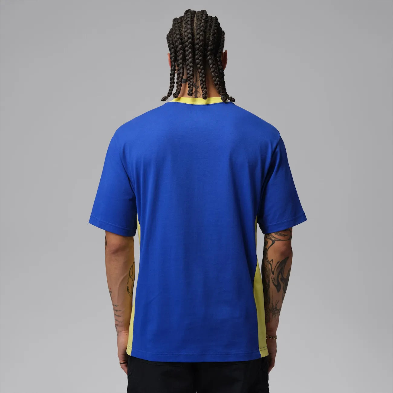 Camiseta Brasil Air Jordan 85 Crew Masculina Azul