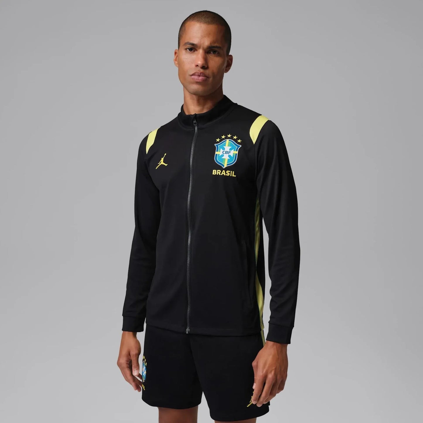 Jaqueta de Treino Brasil Jordan Academy Pro 2026