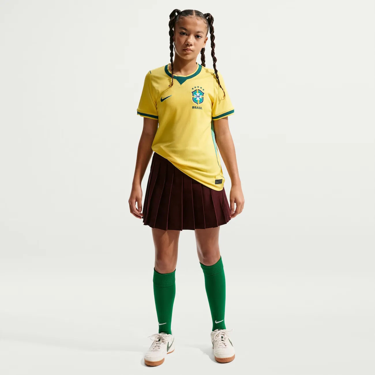 Conjunto Infantil Brasil Titular 2026/27 [PRONTA ENTREGA]